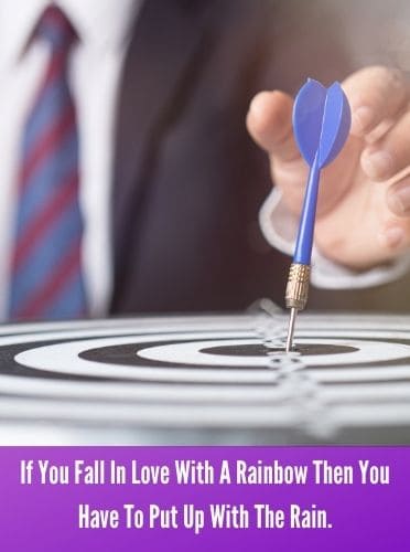 If You Fall In Love With A Rainbow Then You Have To Put Up With The Rain.